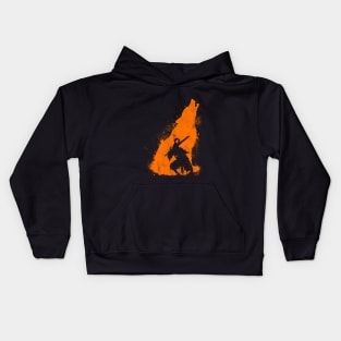 The walker of abyss v. Orange Kids Hoodie